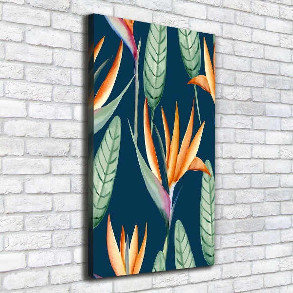 Foto leinwand vertikales Strelitzia reginae