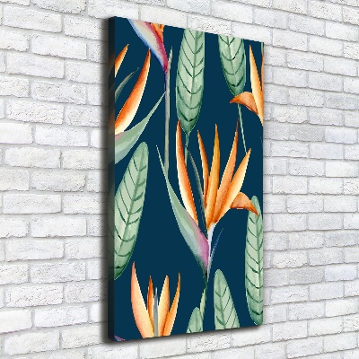 Foto leinwand vertikales Strelitzia reginae