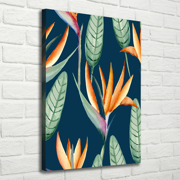 Foto leinwand vertikales Strelitzia reginae