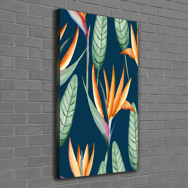 Foto leinwand vertikales Strelitzia reginae