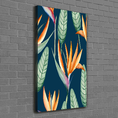 Foto leinwand vertikales Strelitzia reginae