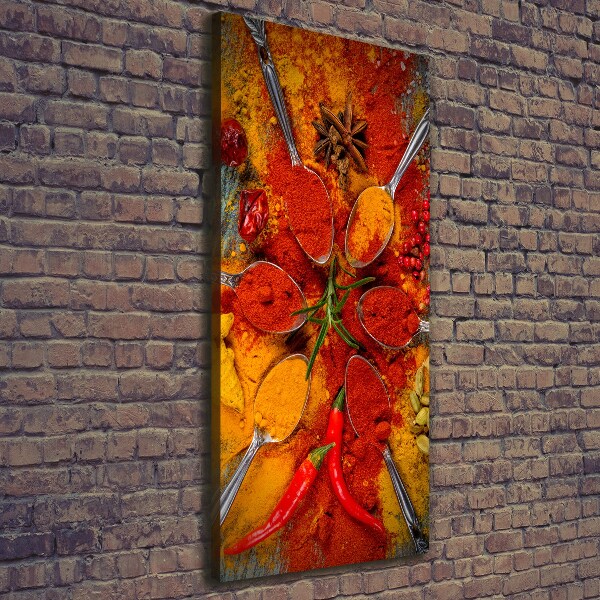 Foto leinwand vertikales Gewürze