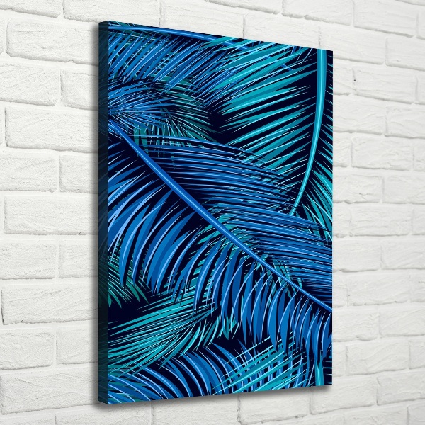 Foto auf leinwand vertikales Palmenblätter