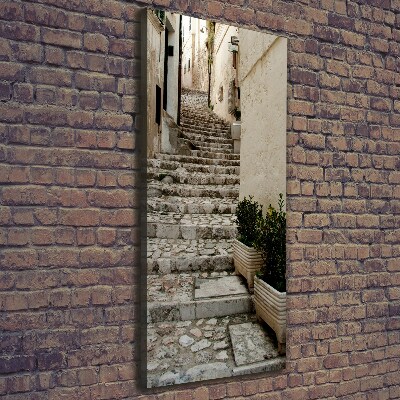 Foto leinwand vertikales Eine charmante Straße