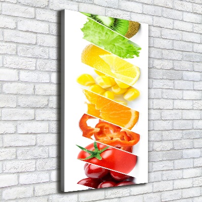 Foto leinwand vertikales Gemüse und Obst