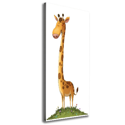Wandbild vertikales Giraffe