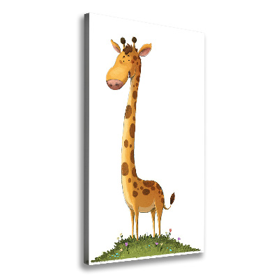 Wandbild vertikales Giraffe