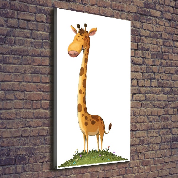Wandbild vertikales Giraffe