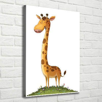Wandbild vertikales Giraffe