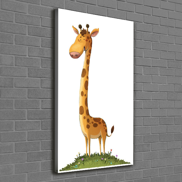 Wandbild vertikales Giraffe