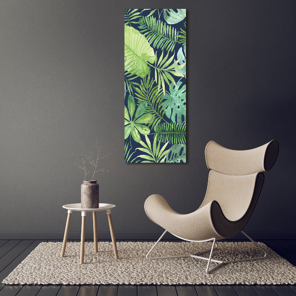 Foto auf leinwand vertikales Tropische Blätter
