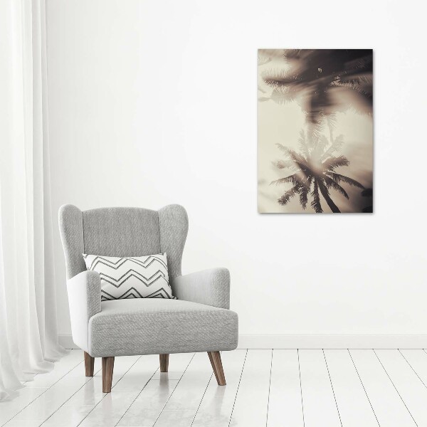 Foto leinwand vertikales Palmen