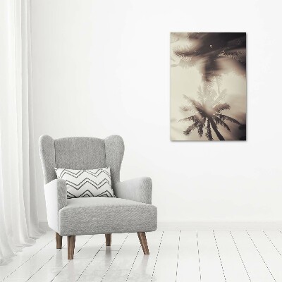 Foto leinwand vertikales Palmen