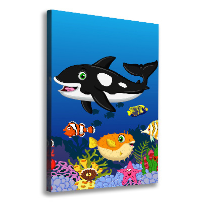 Foto leinwand vertikales Unterwasserwelt