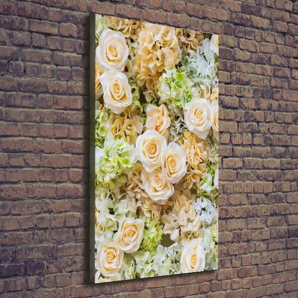 Foto leinwand vertikales Hochzeitsblumen