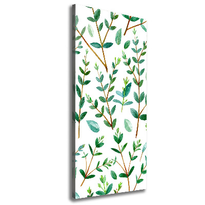 Wandbild vertikales Eukalyptuszweige