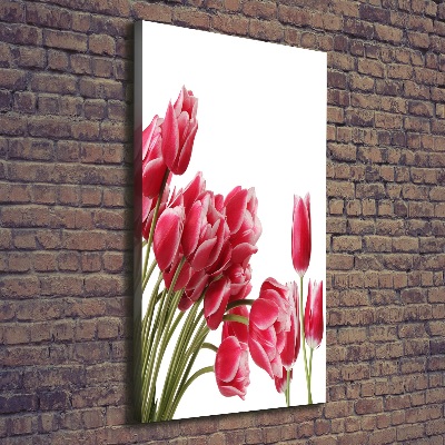Wandbild vertikales Rote Tulpen