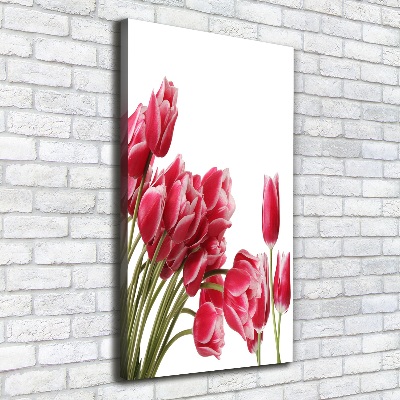 Wandbild vertikales Rote Tulpen