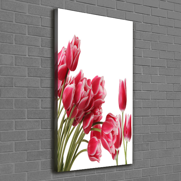 Wandbild vertikales Rote Tulpen