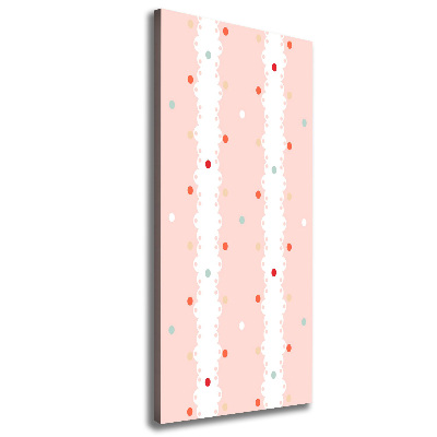 Wandbild vertikales Hintergrund mit bunten Punkten