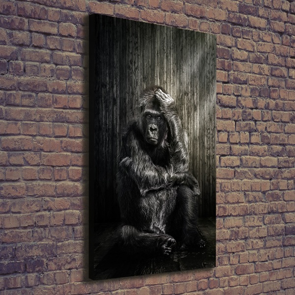 Foto auf leinwand vertikales Gorilla