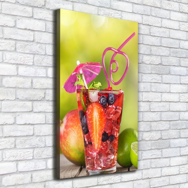 Wandbild vertikales Fruchtcocktail