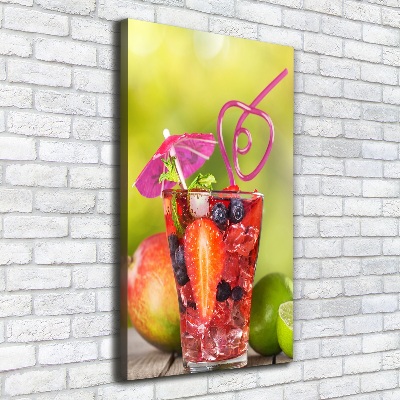 Wandbild vertikales Fruchtcocktail
