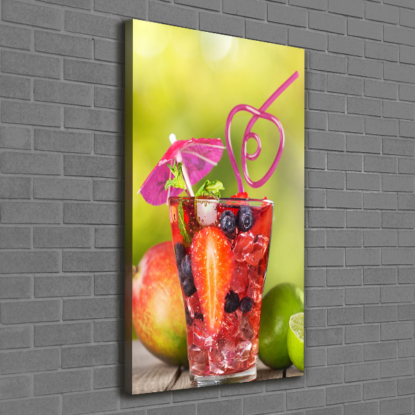 Wandbild vertikales Fruchtcocktail
