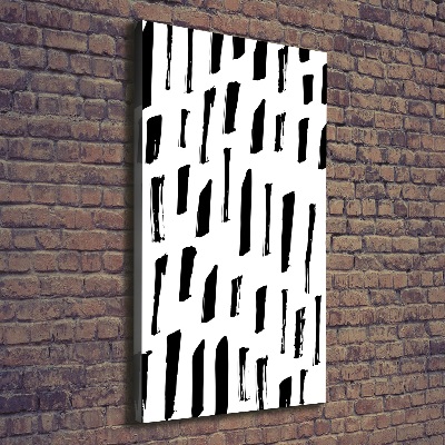 Foto auf leinwand vertikales Schwarze und weiße Flecken