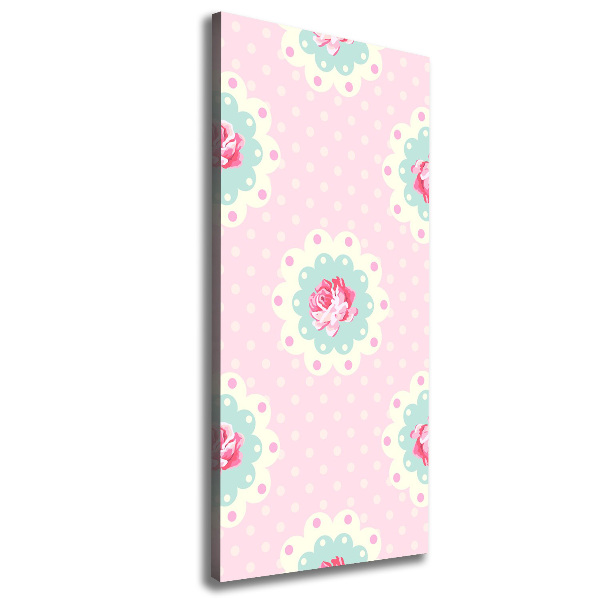 Foto auf leinwand vertikales Rosen