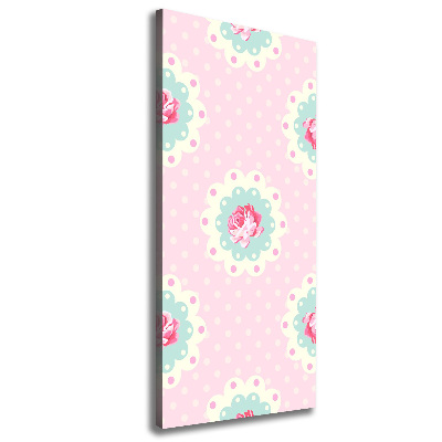 Foto auf leinwand vertikales Rosen