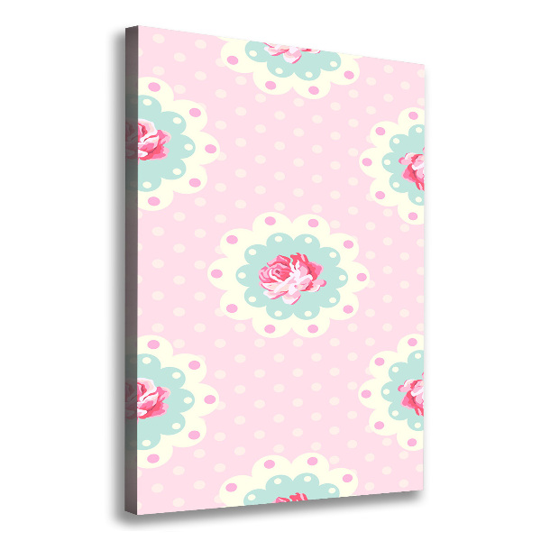 Foto auf leinwand vertikales Rosen