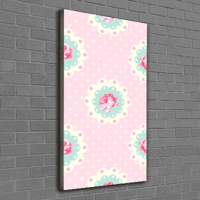 Foto auf leinwand vertikales Rosen