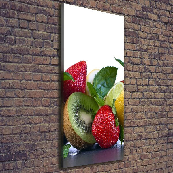 Foto leinwand vertikales Obst