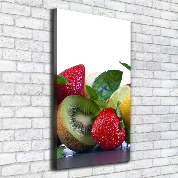 Foto leinwand vertikales Obst