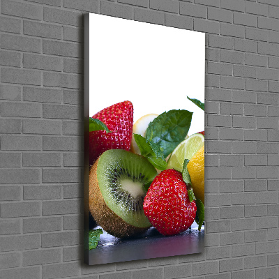 Foto leinwand vertikales Obst