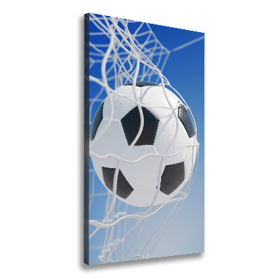 Wandbild vertikales Der Ball ist im Tor