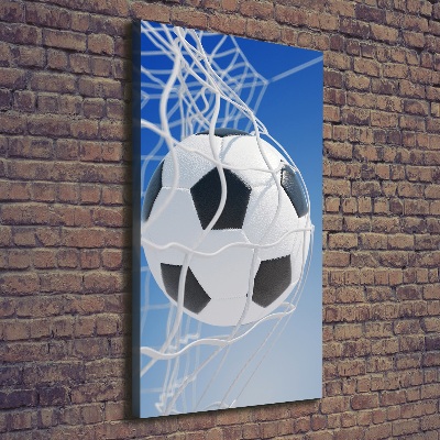 Wandbild vertikales Der Ball ist im Tor
