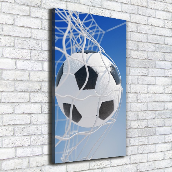 Wandbild vertikales Der Ball ist im Tor
