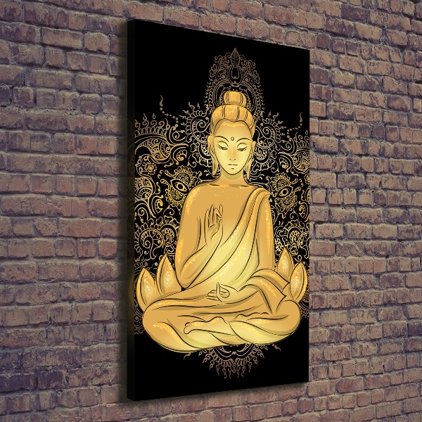 Foto auf leinwand vertikales Buddha und Mandala