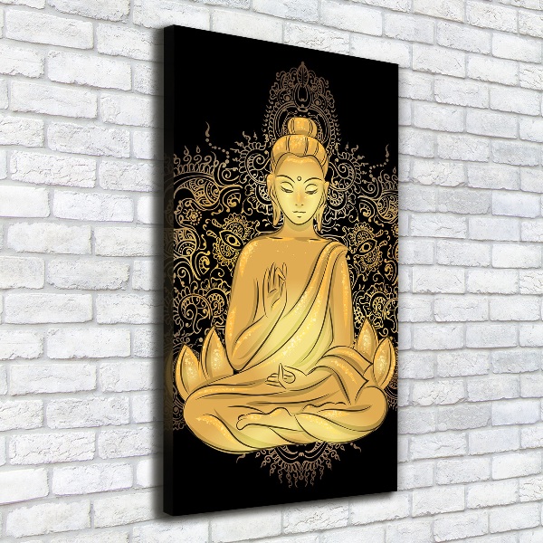 Foto auf leinwand vertikales Buddha und Mandala