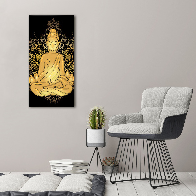 Foto auf leinwand vertikales Buddha und Mandala