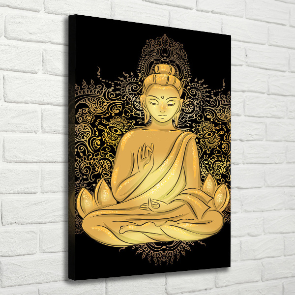 Foto auf leinwand vertikales Buddha und Mandala