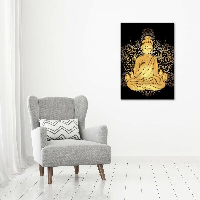 Foto auf leinwand vertikales Buddha und Mandala