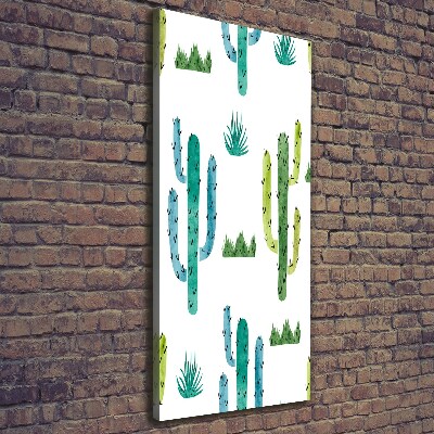 Foto auf leinwand vertikales Kakteen