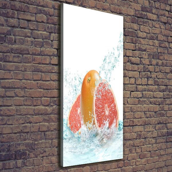 Foto leinwand vertikales Grapefruits