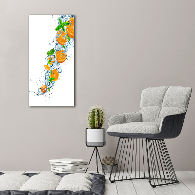 Wandbild vertikales Orangen