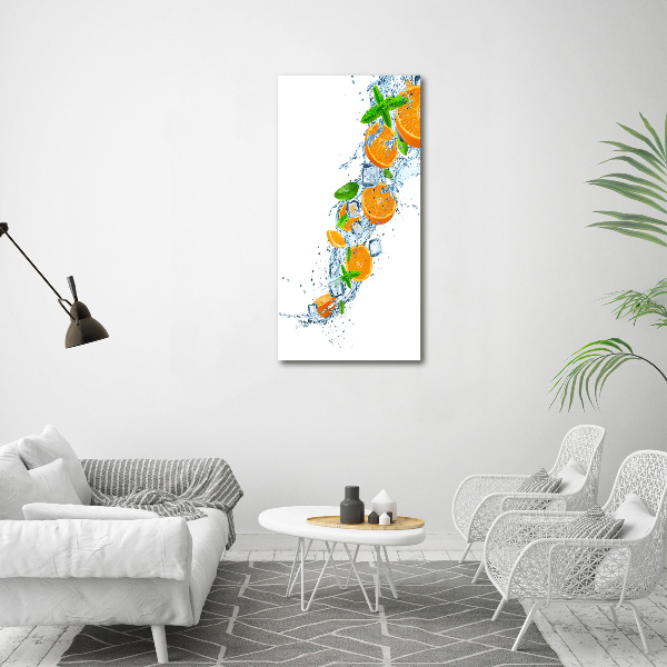 Wandbild vertikales Orangen