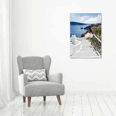 Foto leinwand vertikales Santorini, Griechenland