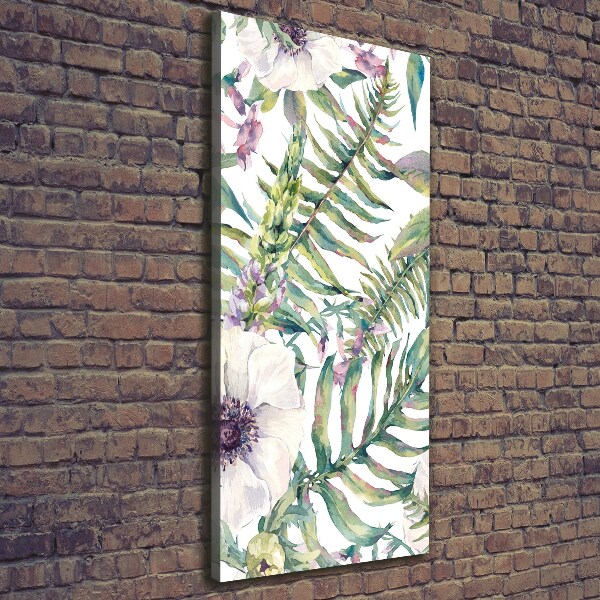 Foto leinwand vertikales Tropische Blätter